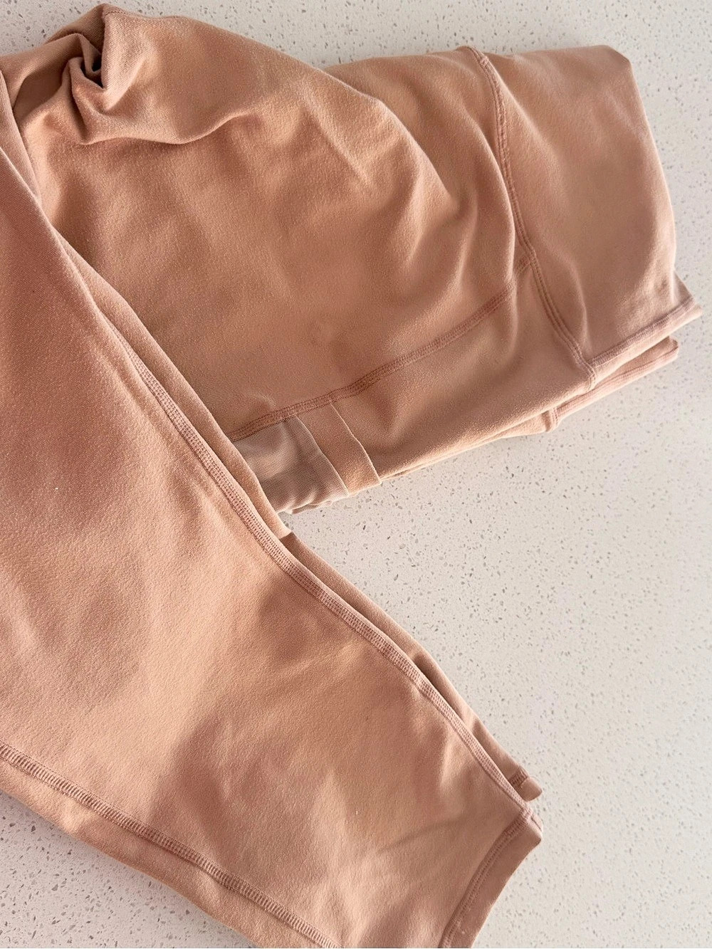 Fabletics PowerHold Pocket capri leggings  in tan